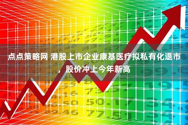 点点策略网 港股上市企业康基医疗拟私有化退市，股价冲上今年新高